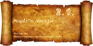 Mogán Verita névjegykártya